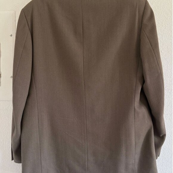 Ultimo Uomo Suit Jacket Mens Brown Green Blazer Size Unknown Measurements Listed - Picture 6 of 9